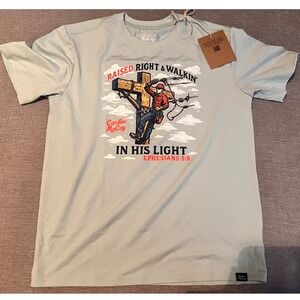 Cardin McCoy Kids T Shirt Graphic Print Light Blue Size M